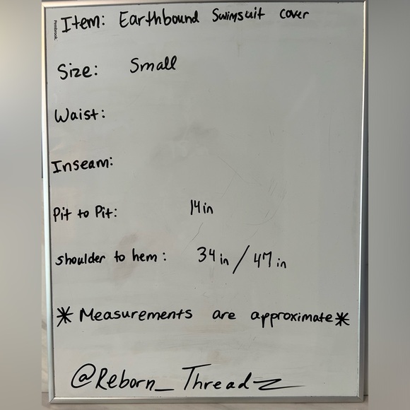 Earthbound Swimsuit Cover Adjustable Straps Navy Blue  Small Asymmetrical - Picture 12 of 12